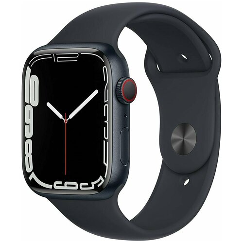 Умные часы Apple Watch Series 7 45mm MKJ73 Aluminum Cellular Case with Sport Band синий омут 3499000₽