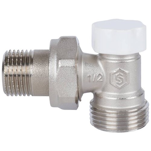 Запорный клапан STOUT SVL-1166 муфтовый (НР/НР), латунь, для радиаторов Ду 15 (1/2) запорный клапан stout svl 1176 муфтовый вр нр латунь для радиаторов ду 15 1 2