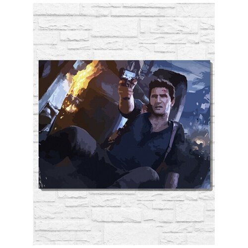 Картина по номерам на холсте игра Uncharted 4 - 9685 Г 30x40 картина по номерам на холсте игра uncharted 4 9683 в 30x40