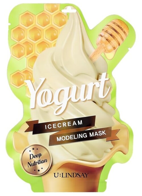 Lindsay Моделирующая маска с ароматом йогурта, 50гр Lindsay Yogurt Ice Cream Modeling Mask