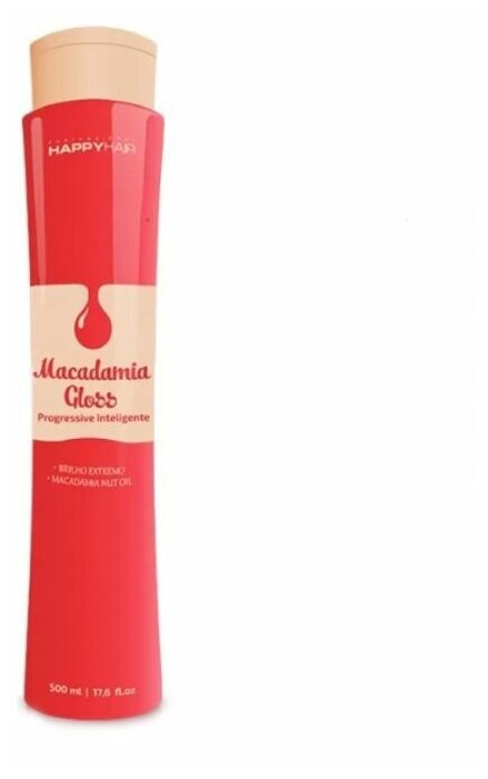 Happy Hair Macadamia Gloss кератин 500 мл