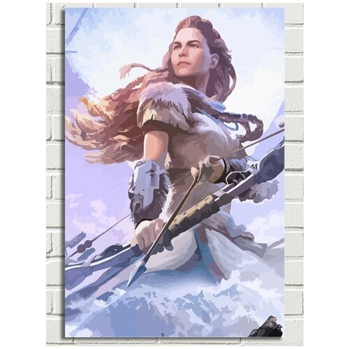 Картина по номерам игра Horizon Zero Dawn (Элой) - 8916 В 60x40 картина по номерам на холсте игра horizon zero dawn 8917 в 60x40