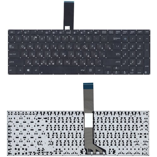 Клавиатура keyboard 0KNB0-612DUI00 для ноутбука Asus VivoBook K551L K551LA K551LB K551LN S551L S551LA S551LB черная плоский Enter 1028₽