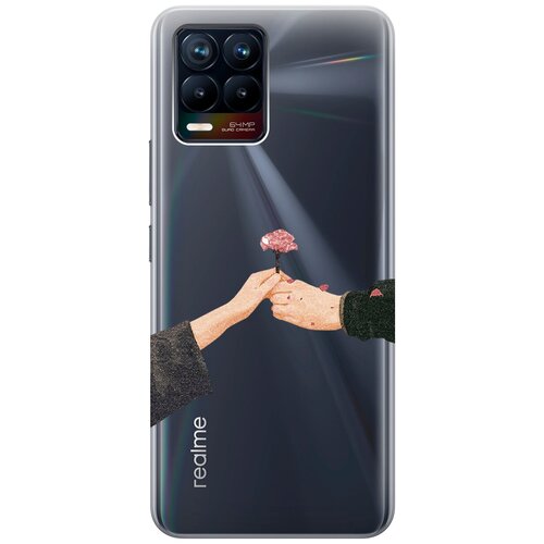 Силиконовый чехол с принтом Hands для Realme 8 / 8 Pro / Рилми 8 / 8 Про силиконовый чехол с принтом bts stickers для realme 8 8 pro рилми 8 8 про