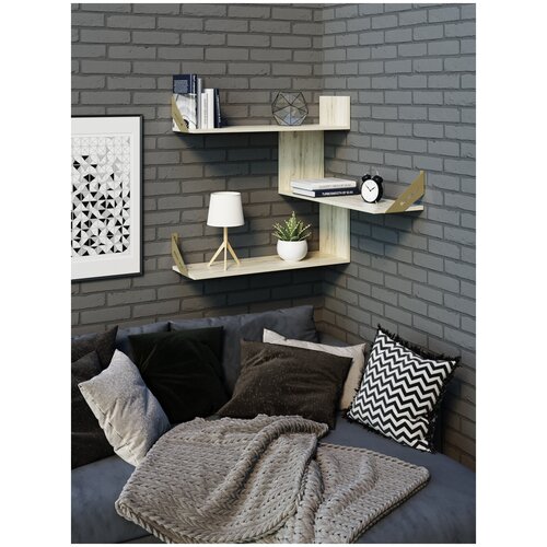 Полка угловая в стиле Лофт 