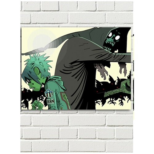 Картина по номерам музыка Gorillaz - 8640 Г 30x40 картина по номерам на холсте музыка gorillaz 8640 г 30x40