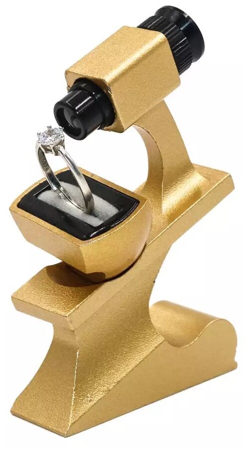Алмазная лупа-микроскоп с поворотным держателем мелких предметов для идентификации просмотра и изучения драгоценностей