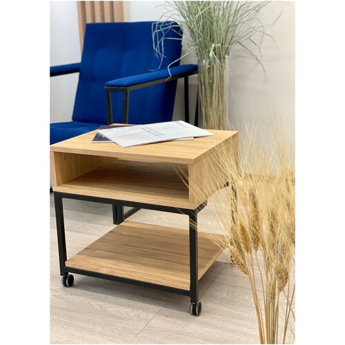 Журнальный столик CUB S (Натуральный Дуб) 50х40