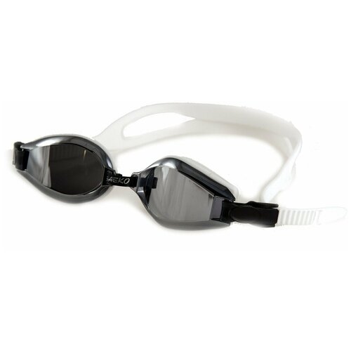 Очки для плавания Saeko S29 L34 белый силикон/темные линзы очки для плавания saeko totem серая рамка синий линзы
