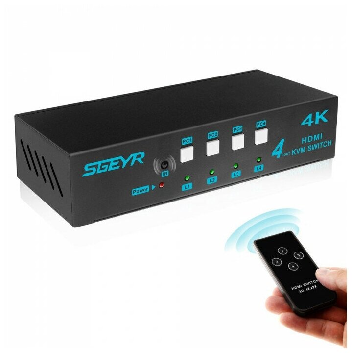 SGEYR 304 - 4 USB/HDMI Переключатель KVM Switch