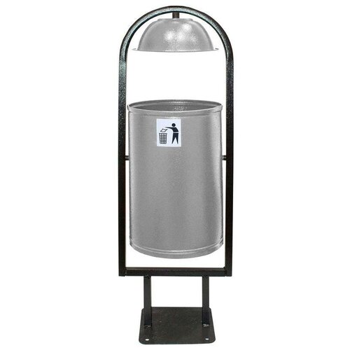 Урна стальная 21л Рубин 20 КП с крышкой