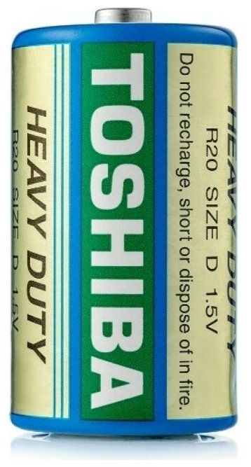 Toshiba элемент питания солевой R20 2/shrink 140