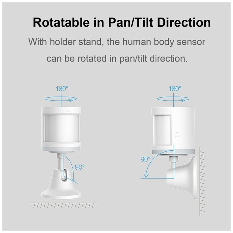 Датчик движения с креплением Aqara Body Sensor & Light Intensity Sensors (RTCGQ11LM)