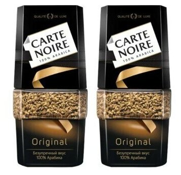 Кофе растворимый Carte Noire Original, стеклянная банка 95 г 2 шт