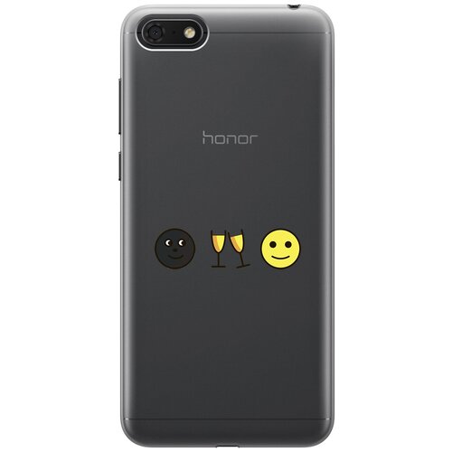 Силиконовый чехол с принтом Cheers! для Honor 7A / 7S / Huawei Y5 (2018) / Y5 Prime (2018) / Хуавей У5 Прайм (2018) / Хонор 7А / 7s