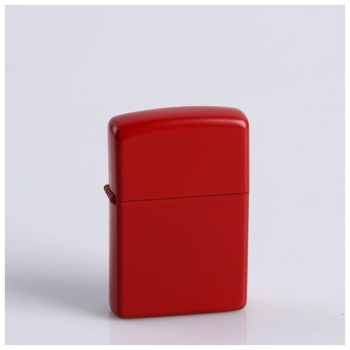 Зажигалка "Классика", красный, кремний, бензин - фотография № 1