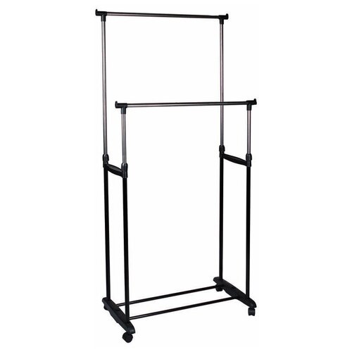 Вешалка напольная, рейл, складная имеет 4 крючка