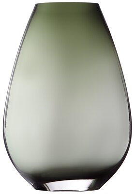 Декоративная ваза из дымчатого стекла 173x94x250 мм серый