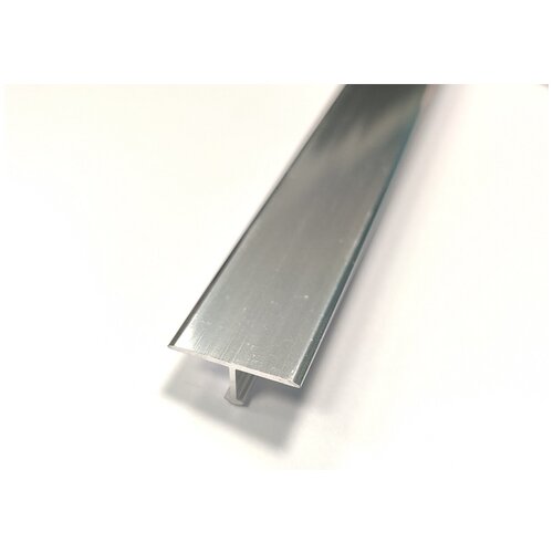 Порожек Т-образный алюминиевый для напольных покрытий, ширина 26мм, длина (комплект 900 мм + 1800 мм) ПТ-26 (Анод серебро глянец)