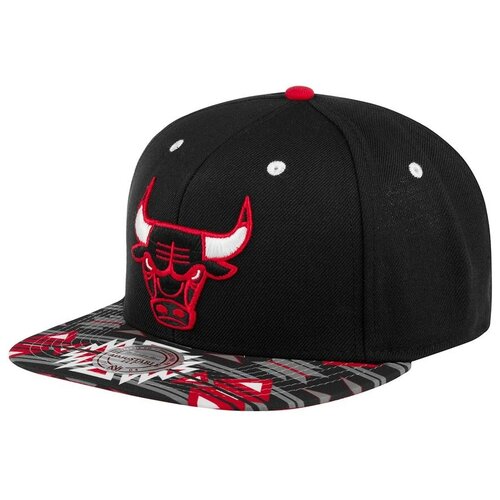 фото Бейсболка с прямым козырьком mitchell ness chicago bulls nba, размер one