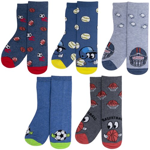 фото Комплект из 5 пар детских носков rusocks (орудьевский трикотаж) микс 2, размер 18-20