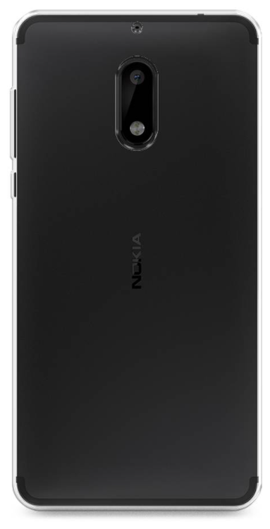 Чехол силиконовый для Nokia 6, прозрачный