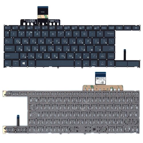 Клавиатура keyboard для ноутбука Asus ZenBook Duo UX481 черная с подсветкой 2373₽