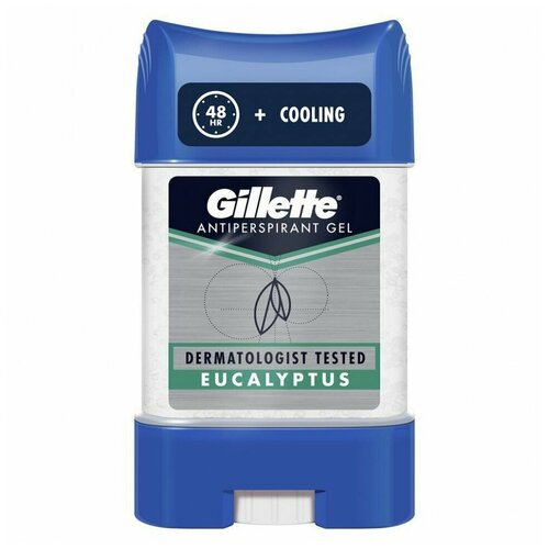 Гелевый дезодорант-антиперспирант Gillette Eucalyptus, 70 мл