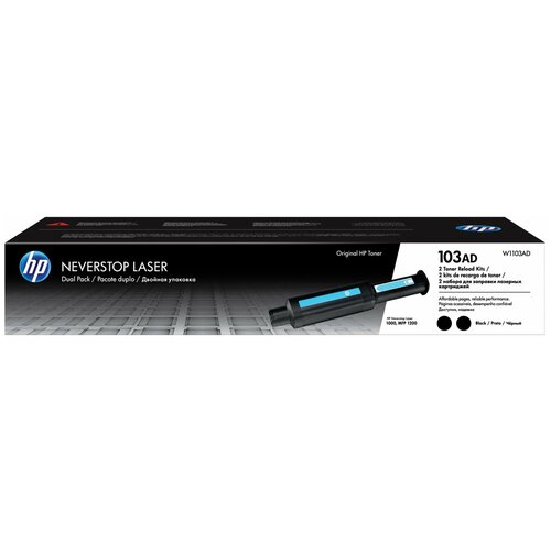 Заправочный комплект HP (W1103AD) Neverstop Laser 1000a/1000w/1200a/1200w, комплект 2 шт, оригинальный устройство заправочное кислородное узк 1