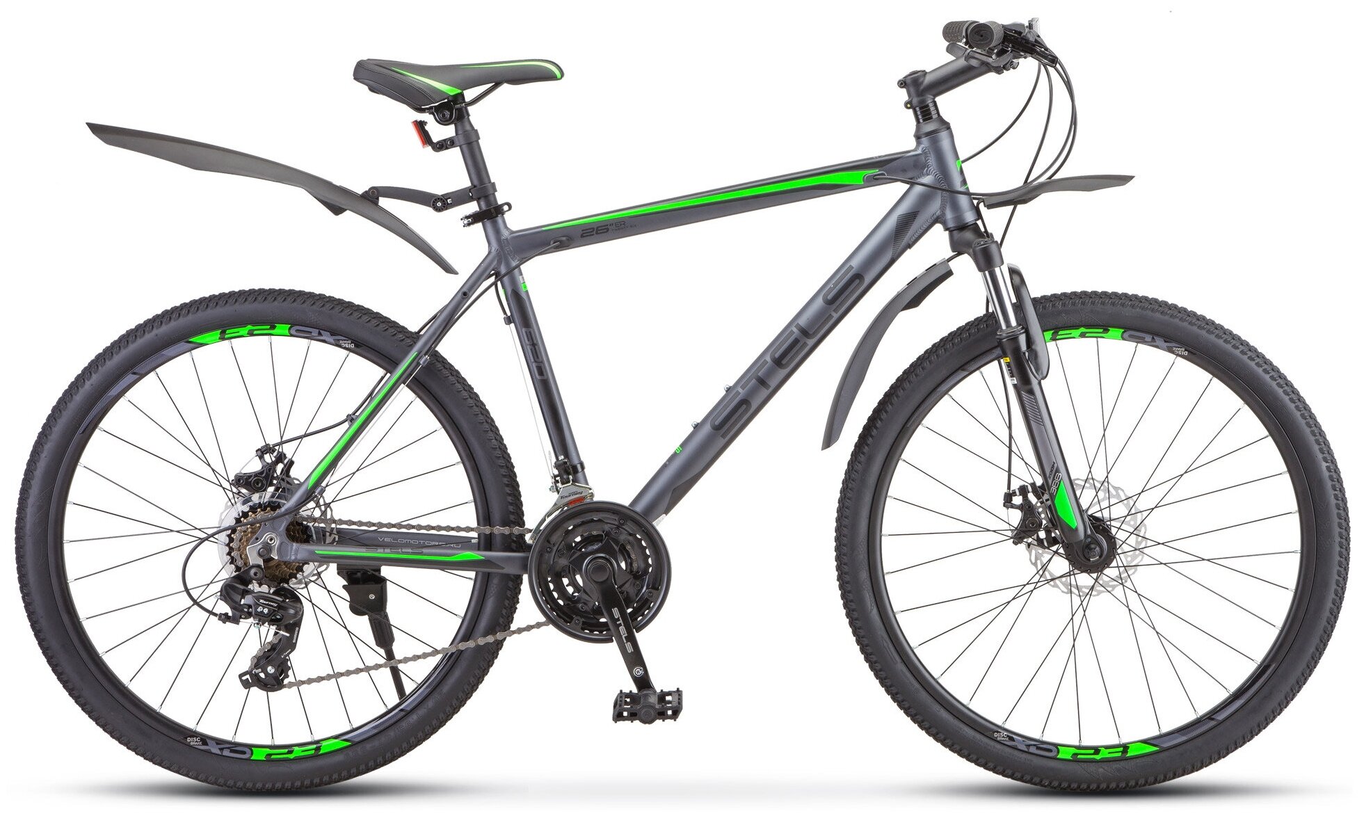 Горный велосипед Stels Navigator 620 MD 26 V010 (2023) 14" Серый (135-155 см)