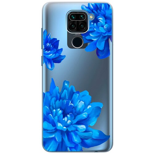 Силиконовый чехол на Xiaomi Redmi Note 9, Сяоми Редми Ноут 9 с 3D принтом Amazing Asters прозрачный чехол книжка на xiaomi redmi 9 сяоми редми 9 с 3d принтом amazing asters золотистый