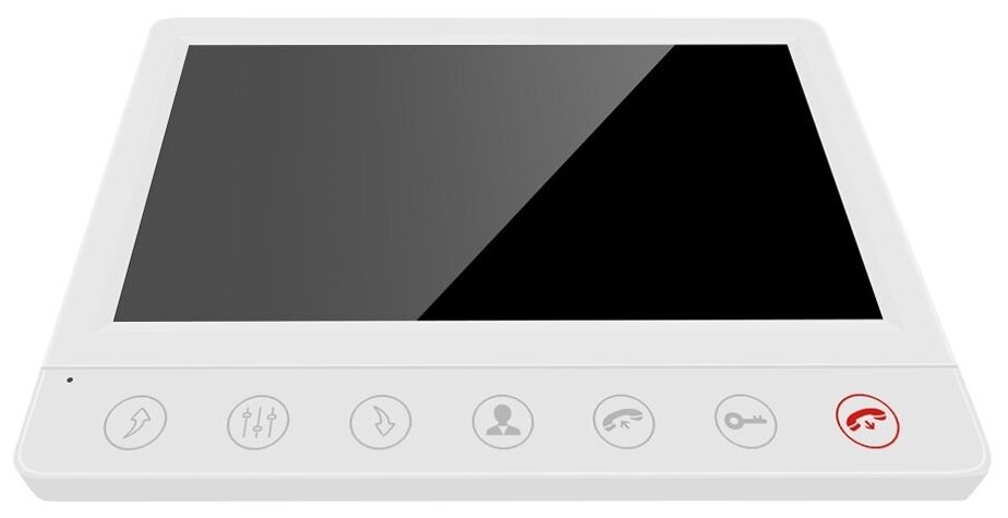 Монитор видеодомофона для дома ЖК-дисплей 7", совместим с подъездными домофонами через блок сопряжения, сенсорное управление, 220В