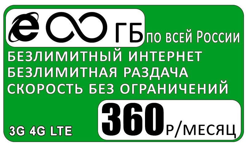 Комплект с безлимитным интернетом и раздачей за 360р/мес, роутер OLAX MT20 + сим карта