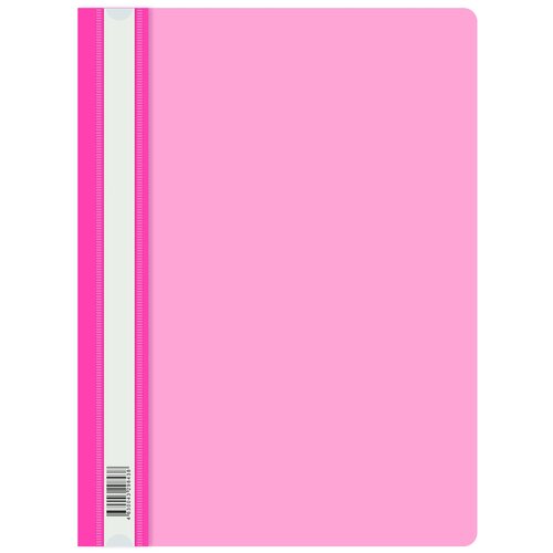 Папка-скоросшиватель Бюрократ Double Neon, A4, розовый