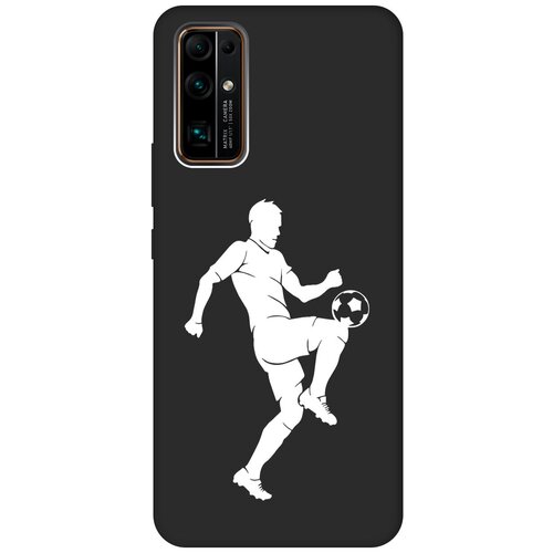 Матовый чехол Football W для Honor 30 / Хонор 30 с 3D эффектом черный матовый чехол climbing w для honor 30 хонор 30 с 3d эффектом черный