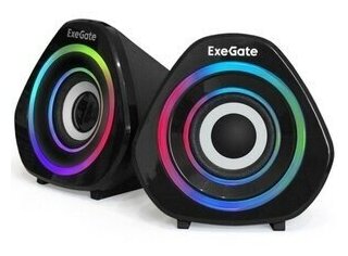 Акустическая система 2.0 ExeGate Accord 210 (USB, 2х3Вт (6Вт RMS), 60-20000Гц, черный, RGB подсв)EX289680RUS