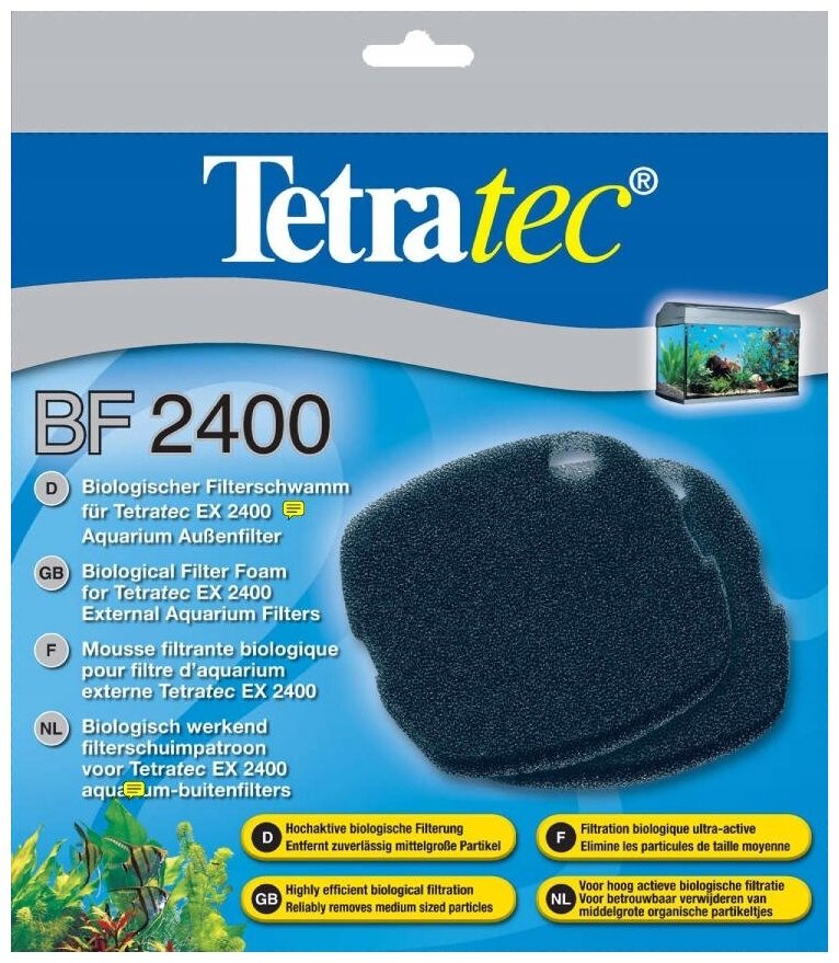 Tetra био-губка TetraTec для фильтра BF2400, 2шт - фотография № 2