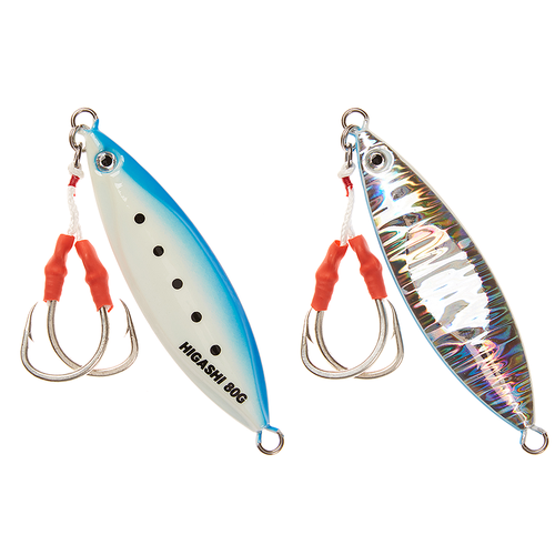 крючки higashi double assist hook hc 003 xxl Пилькер Higashi Mau jigu 80g DAH #4