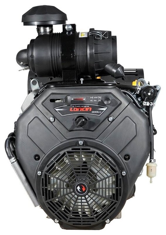 Двигатель бензиновый Loncin LC2V90FD (C type) (35л. с 999куб. см V-образн вал 36.5мм электрический старт катушка 20А цилиндрический в/фильтр)