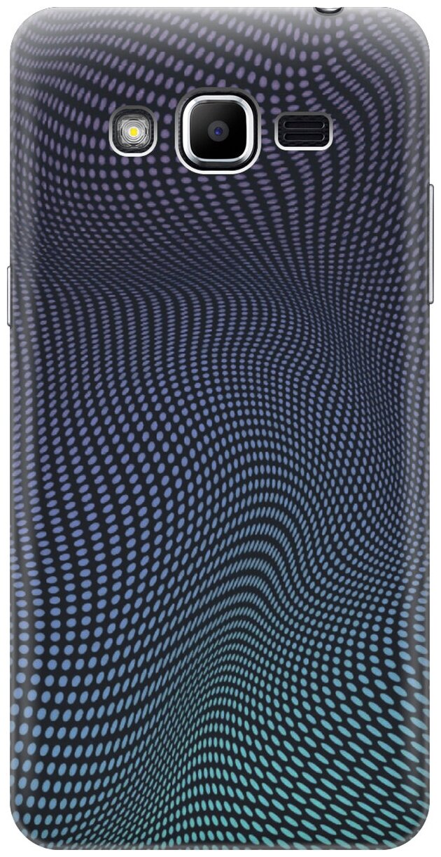 Силиконовый чехол на Samsung Galaxy J2 Prime, Самсунг Джей 2 Прайм с принтом "Изгибы из точек"