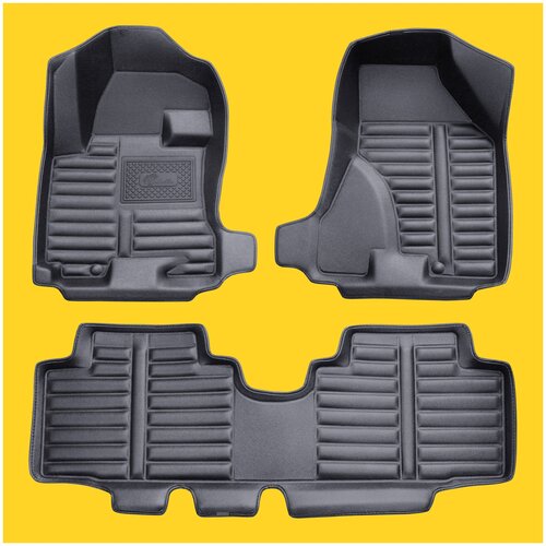 5D коврики для Hyundai Tucson I, 2004-2009. Максимально большие. Высокие борта. Закрывают весь пол, лучше защищают. Для Хендай Туксон Туссан 1.