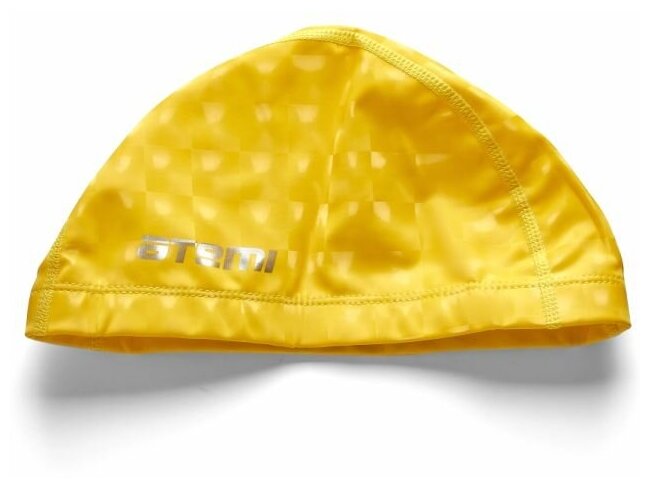 Шапочка для плавания Atemi ткань с покрытием желтый - фото №5