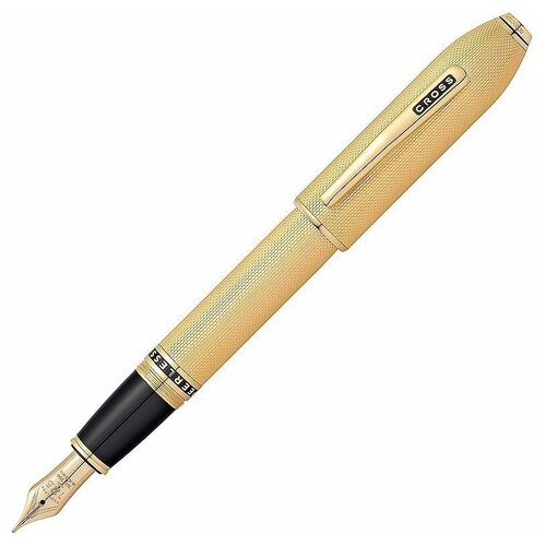 Ручка перьевая Cross Peerless 125, цвет чернил: черный, цвет корпуса: золотистый, перо F