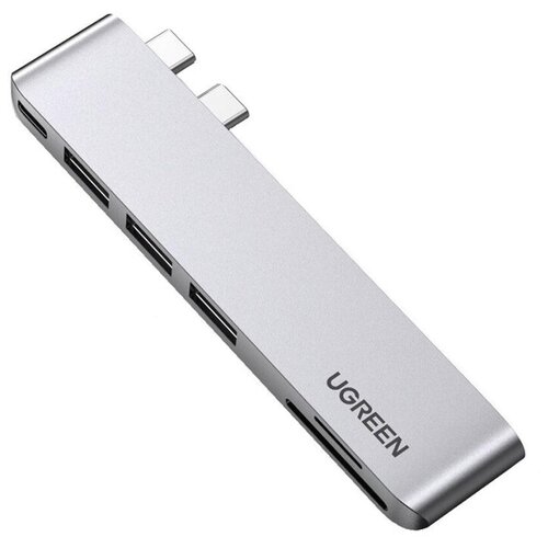 Разветвитель USB UGREEN для MacBook , 3 x USB 3.0, SD/TF,Thunder Bolt60560), 1 шт.