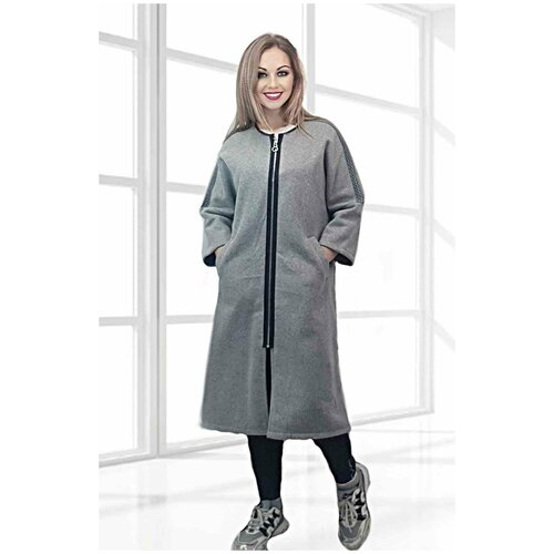 фото Кашемировые пальто bgt пальто женское демисезонное длинное. разм.50, серый