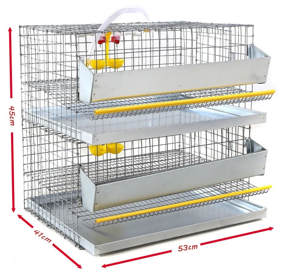 Клетка для перепелов на 30 голов, 2 яруса Удачный фермер - фотография № 10