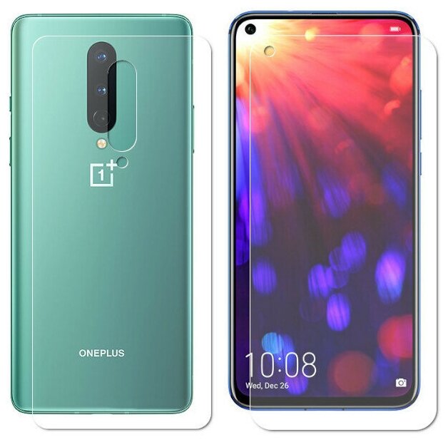 Защитная пленка LuxCase для OnePlus 8 Front and Back 0.14mm Transparent 86167 - фото №2