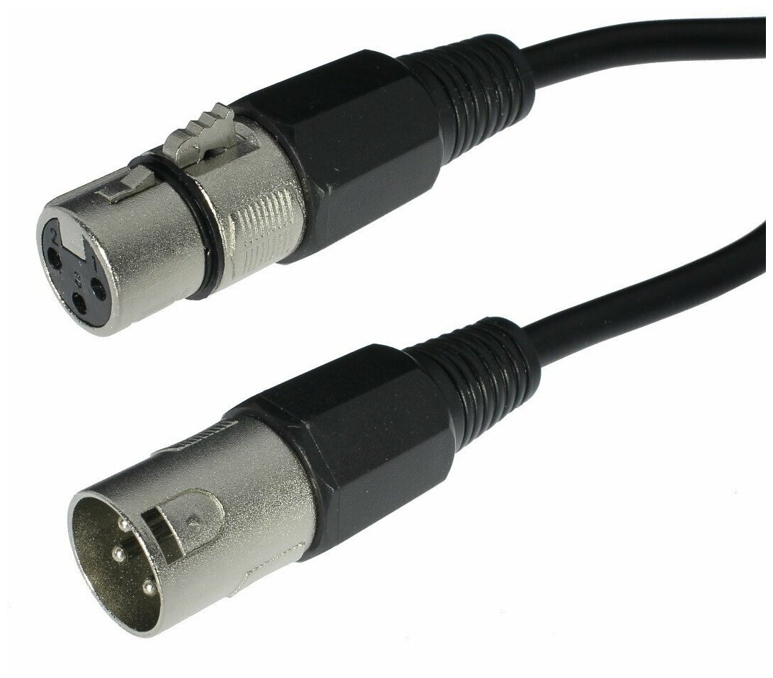 Микрофонный кабель XLR(M)-XLR(F) Dayton 3 м