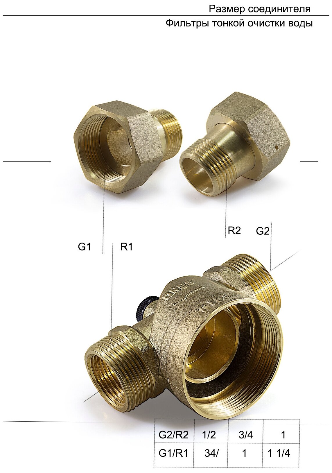 JH-3002 Фильтр с маном. 1" холодный TIM - фотография № 4