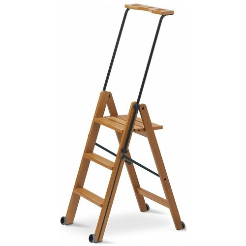Стремянка складная Arredamenti Tuscania 3 ступени, Италия (вишня)